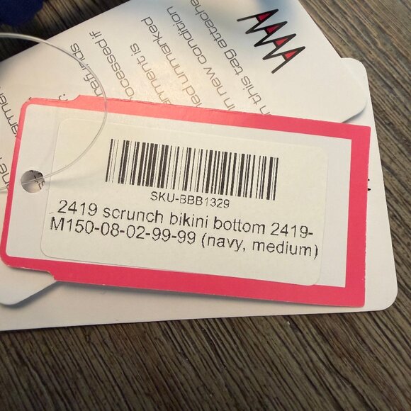 Wicked Weasel Blue Mesh Micro Bikini Set – Crop Top (S) + Scrunch Bottom (M) - Picture 6 of 7